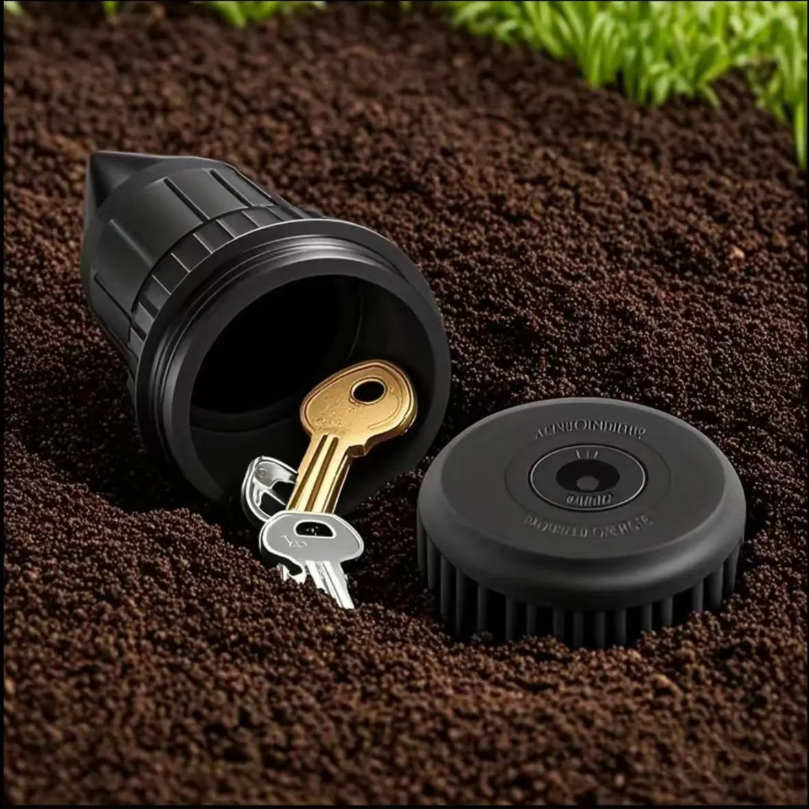 Stylish Garden Key Concealment Box - Realistic Watering Can Design for Discreet Storage and Organization