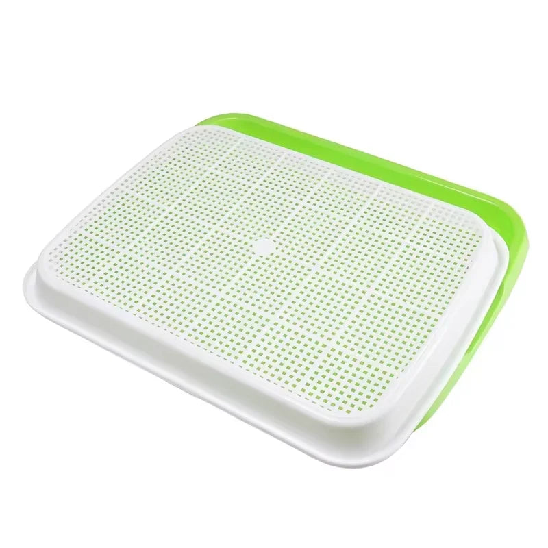 Hydroponic Seedling Trays for Bean Sprouts and Soil-Less Vegetable Cultivation Home Germination Pots for Sprouting Greens