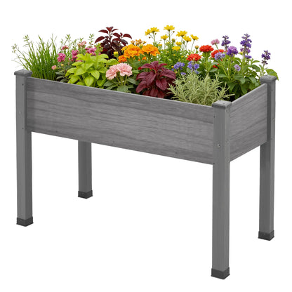 [Brandday][Memorialday] AMERLIFE 4X2/6X2/7X2 FT Wooden Raised Garden Bed, Elevated Planter Box Outdoors for Deep Rooted Plants, Ideal for Balcony, Patio, Easy Assembly