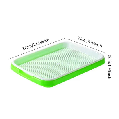 Hydroponic Seedling Trays for Bean Sprouts and Soil-Less Vegetable Cultivation Home Germination Pots for Sprouting Greens