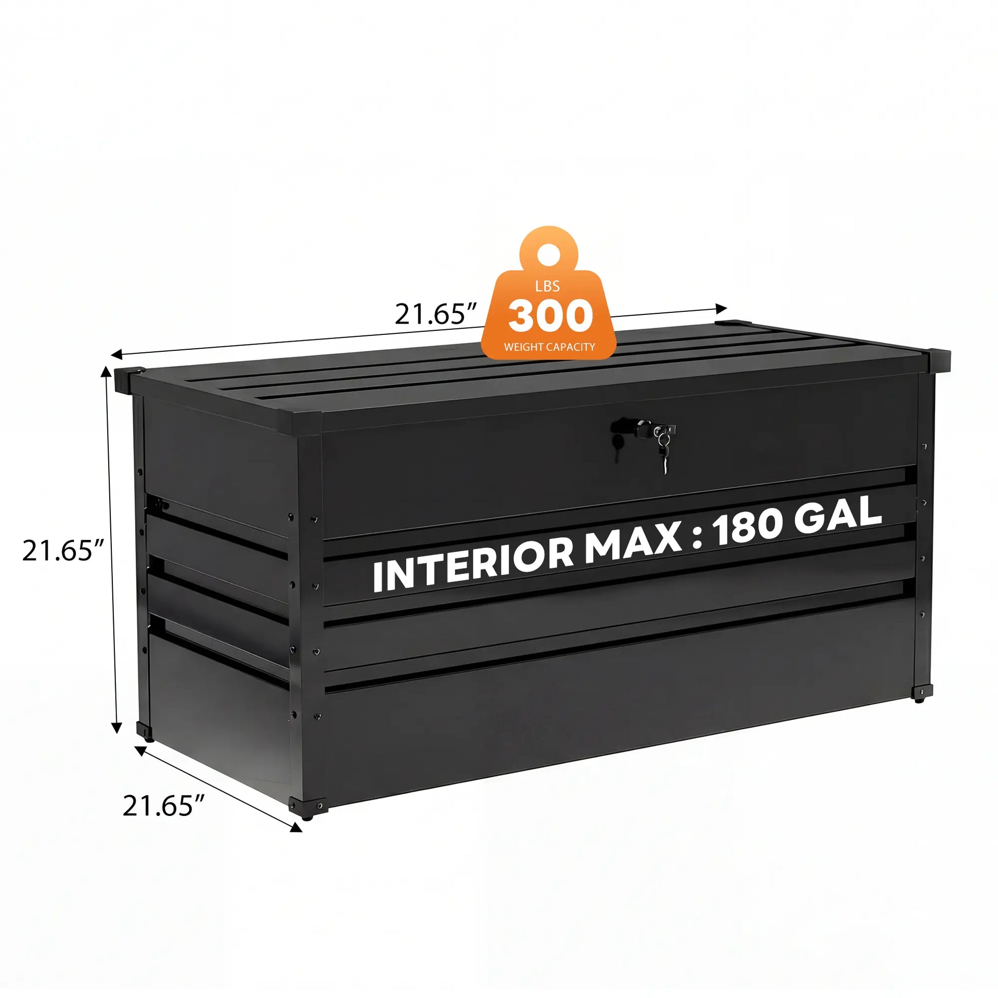 Lockable Outdoor Storage Deck Box，Multi Use as Bench or Table & Snap Together Assembly ,Weather Resistant Box for Patio and Pool Area