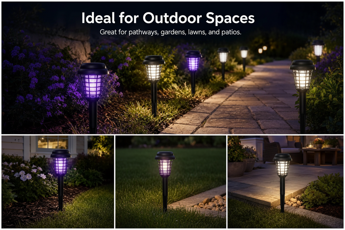 Garden Path Night Scene
